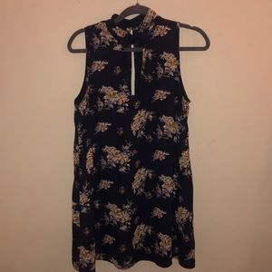 Key hole mini dress